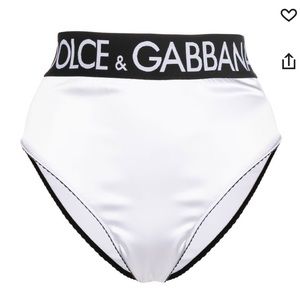 Dolce & Gabbana Silk High Waisted Brief